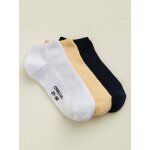 Socquettes unies par lot de 3 gar�on blanc