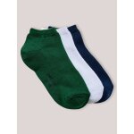 Socquettes unies par lot de 3 garon vert anglais