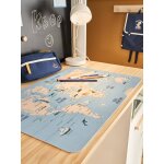 Sous main mappemonde bleu imprim�