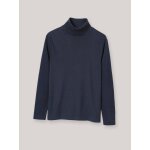 Sous - pull en coton biologique bleu fonce uni