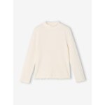Sous - pull fille col chemin�e �cru