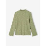 Sous - pull fille manches longues vert