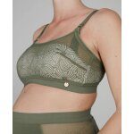 Soutien - gorge de grossesse et d'allaitement sans armature dahlia kaki