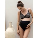 Soutien - gorge de maternit et d'allaitement  armatures dahlia cache coeur noir
