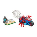 Spidey sur sa moto contre rhino 11206 multicolore