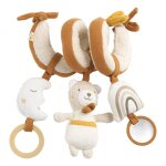 Spirale d'activit�s en bouclette coton bio - petit soleil beige / jaune