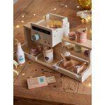 Stand de caf en bois fsc cru