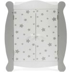 Stars - armoire  poupes blanc et gris