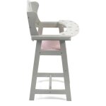 Stars - chaise haute de poup�e gris