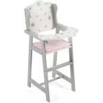 Stars - chaise haute de poupée gris Stars - chaise haute de poupée gris