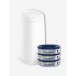 Starter pack poubelle � couches + 3 recharges dress up blanc