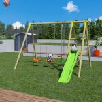 Station de jeux 2, 30 m topwood tutti - 6 enfants bois