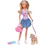 Steffi love poup�e mannequin promenade chien multicolore
