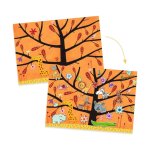 Stickers �pais repositionnables chat - perch� multicolore