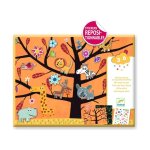 Stickers �pais repositionnables chat - perch� multicolore