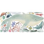 Sticker gant l'ocan bleu, vert, brun