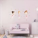 Sticker mural enfant danseuses bailamos multicolore