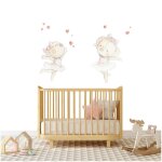 Sticker mural enfant danseuses multicolore Sticker mural enfant danseuses multicolore