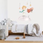 Sticker mural enfant petit prince multicolore