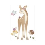 Sticker mural - fairy garden multicolore