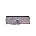 Stitch? trousse scolaire ronde - gris - 1 compartiment gris