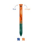 Stylo À bille À deux couleurs - click&clack bleu et orange Stylo À bille À deux couleurs - click&clack bleu et orange