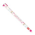 Stylo  encre gel effaable - licorne rose