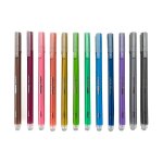 Stylos gel m�talliques set de 12 couleurs brillantes pour papier clair ou fonc� multicolor