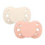 Sucettes anatomiques - 0 � 6 mois rose / beige