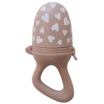 Sucette grignoteuse et 4 embouts fall in love taupe rose taupe rose