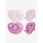 Sucettes soothies 0 - 6m x2 philips avent rose