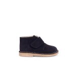 Su�de desert boots bottines chukka � scratch pour enfants bleu marine