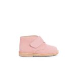 Su�de desert boots bottines chukka � scratch pour enfants rose claire