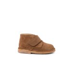 Su�de desert boots bottines chukka � scratch pour enfants taupe