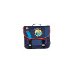 Superman - cartable scolaire 38 cm - gar�on - bleu / rouge - 2 compartiments bleu