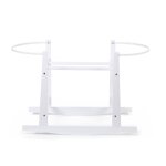 Support � bascule pour panier mo�se en bois blanc