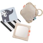 Support avec cartes de motifs contrast�s deer friends sable sable