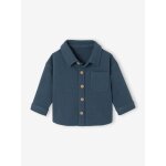 Surchemise b�b� gar�on manches longues bleu canard