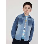 Surchemise enfant en denim bleu