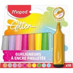 Surligneurs fluo glitter pour l'�cole multicolore