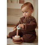 Surpyjama bébé en sherpa cracotte marron Surpyjama bébé en sherpa cracotte marron