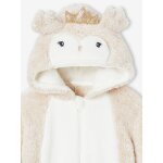 Surpyjama fille noël hibou beige chiné Surpyjama fille noël hibou beige chiné