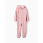 Surpyjama en polaire avec capuche rose clair Surpyjama en polaire avec capuche rose clair