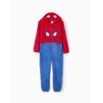 Surpyjama en polaire avec capuche rouge Surpyjama en polaire avec capuche rouge
