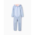 Surpyjama en polaire corail avec stitch bleu clair