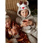 Surpyjama renne enfant effet peluche collection capsule famille mixed beige Surpyjama renne enfant effet peluche collection capsule famille mixed beige