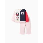 Survtement en coton avec colorblock minnie rose clair