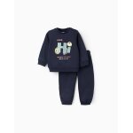 Survtement en coton polyester peign friends bleu fonc