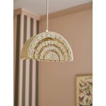 Suspension / abat - jour arc - en - ciel en corde de papier cru