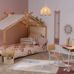 Suspension enfant beige